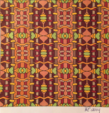 Colored by Nancy Posey - from Whimsy (Angie's Patterns Volume 2)