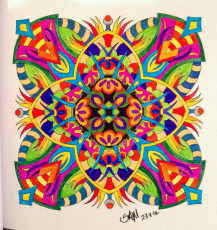 Colored by Shazzie Morgan - from Cool (Angie's Extreme Coloring Books Volume 2)