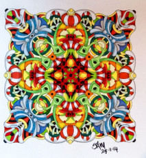 Colored by Shazzie Morgan - from Cool (Angie's Extreme Coloring Books Volume 2)