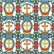 Colored by Shirley Escher - from Faith (Angie's Patterns Volume 6)