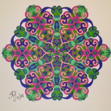 Colored by Shyla Jannusch - from Cool (Angie's Extreme Coloring Books Volume 2)