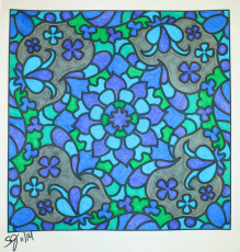 Colored by Shyla Jannusch - from Doodles (For Crayons And Wide Tipped Markers)