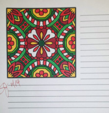 Colored by Shyla Jannusch - from Flowers (A Coloring Journal)