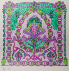 Colored by Shyla Jannusch - from Wow (Angie's Extreme Coloring Books Volume 1)