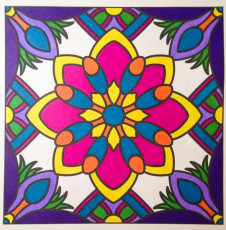 Colored by Amy Wilson-Fontenot - from More Flowers (For Crayons And Wide Tipped Markers)