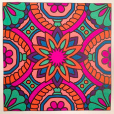 Colored by Joley Fontenot - from More Flowers (For Crayons And Wide Tipped Markers)
