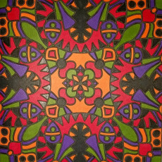 Colored by Judy Sarmiento - from Bling (For Crayons And Wide Tipped Markers)