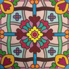 Colored by Julie Philips - from More Flowers (For Crayons And Wide Tipped Markers)