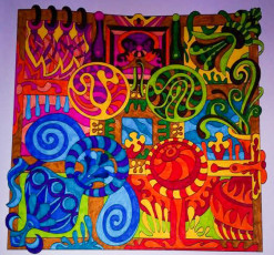 Colored by Kerstin F Aus Z - from Wow (Angie's Extreme Coloring Books Volume 1)