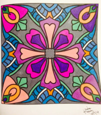 Colored by Kisha Kimsey - from Flowers (For Crayons And Wide Tipped Markers)