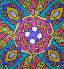 Colored by Lorraine Allen - from More Pizzazz (For Crayons And Wide Tipped Markers)