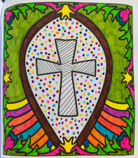 Colored by Lynda Crossland - from Faith (For Crayons And Wide Tipped Markers)