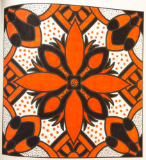 Colored by Lynda Crossland - from Flowers (For Crayons And Wide Tipped Markers