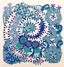 Colored by Lynda Crossland - from Wow (Angie's Extreme Coloring Books Volume 1)