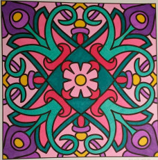 Colored by Melissa Adamek-Dean - from Nifty (For Crayons And Wide Tipped Markers)