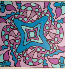 Colored by Melissa Adamek-Dean - from Nifty (For Crayons And Wide Tipped Markers)