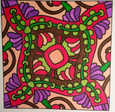 Colored by Melissa Adamek-Dean - from Nifty (For Crayons And Wide Tipped Markers)