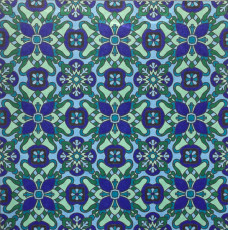 Colored by Melissa Evans - from Flowers (Angie's Patterns Volume 8)