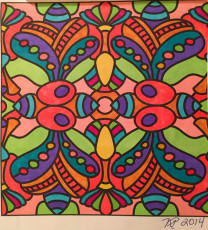 Colored by Nancy Posey - from Peppy (For Crayons And Wide Tipped Markers)