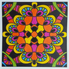 Colored by Sharon Helene - from Pizzazz (For Crayons And Wide Tipped Markers)