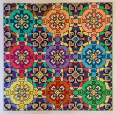 Colored by Cozette Morstein - from Flowers (Angie's Patterns Volume 8)