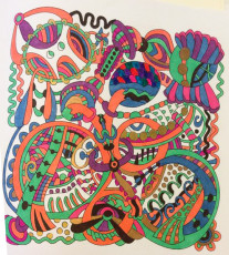 Colored by Cozette Morstein - from Wow (Angie's Extreme Coloring Books Volume 1)
