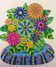 Colored by Cozette Morstein - from Wow (Angie's Extreme Coloring Books Volume 1)