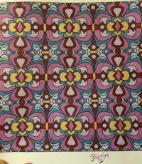 Colored by Jackie Posey - from Whimsy (Angie's Patterns Volume 2)