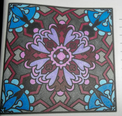 Colored by Jennie Dorsett - from More Flowers (A Coloring Journal)