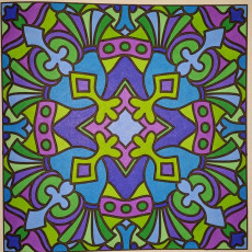 Colored by Judy Sarmiento - from Bling (For Crayons And Wide Tipped Markers)