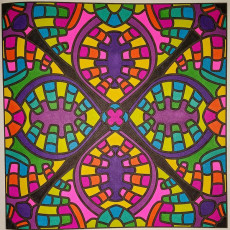 Colored by Judy Sarmiento - from Bling (For Crayons And Wide Tipped Markers)