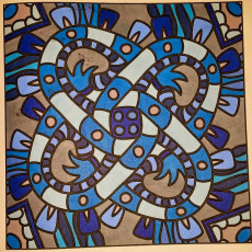 Colored by Judy Sarmiento - from Bling (For Crayons And Wide Tipped Markers)