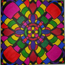 Colored by Judy Sarmiento - from Bling (For Crayons And Wide Tipped Markers)