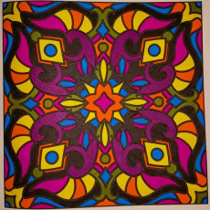 Colored by Judy Sarmiento - from Bling (For Crayons And Wide Tipped Markers)