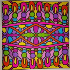 Colored by Judy Sarmiento - from Bling (For Crayons And Wide Tipped Markers)