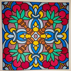 Colored by Judy Sarmiento - from Bling (For Crayons And Wide Tipped Markers)