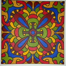 Colored by Judy Sarmiento - from Bling (For Crayons And Wide Tipped Markers)