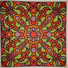 Colored by Judy Sarmiento - from Bling (For Crayons And Wide Tipped Markers)