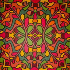 Colored by Judy Sarmiento - from Bling (For Crayons And Wide Tipped Markers)