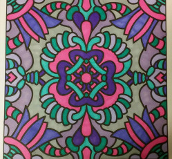 Colored by Lauren Adamek-Dean - from Classy (For Crayons And Wide Tipped Markers)