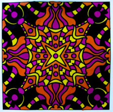 Colored by Mary Weeks - from Doodles (For Crayons And Wide Tipped Markers)