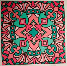 Colored by Melissa Adamek-Dean - from Bling (For Crayons And Wide Tipped Markers)