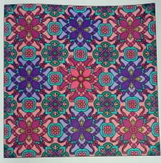 Colored by Melissa Adamek-Dean - from Flowers (Angie's Patterns Volume 8)
