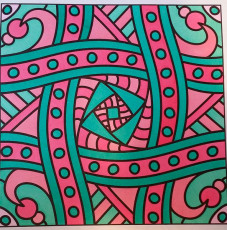 Colored by Melissa Adamek-Dean - from Nifty (For Crayons And Wide Tipped Markers)