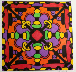 Colored by Melissa Adamek-Dean - from Nifty (For Crayons And Wide Tipped Markers)