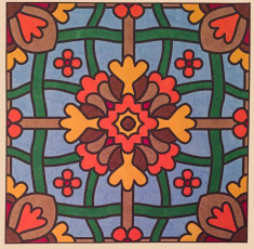 Colored by Melissa Evans - from More Flowers (For Crayons And Wide Tipped Markers)