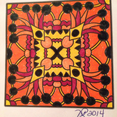 Colored by Nancy Posey - from Bling (For Crayons And Wide Tipped Markers)