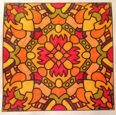 Colored by Nancy Posey - from More Doodles (For Crayons And Wide Tipped Markers)