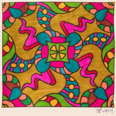Colored by Nancy Posey - from Pizzazz (For Crayons And Wide Tipped Markers)