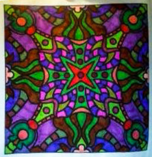 Colored by Satonia Rogers - from Doodles (For Crayons And Wide Tipped Markers)